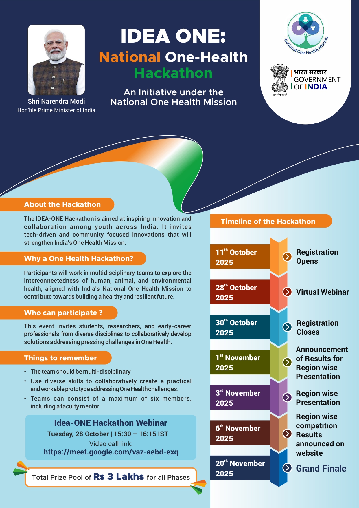 IDEAONE Hackathon Flyer